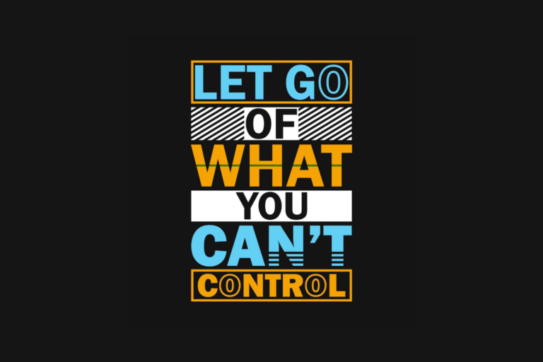 Letting go of control